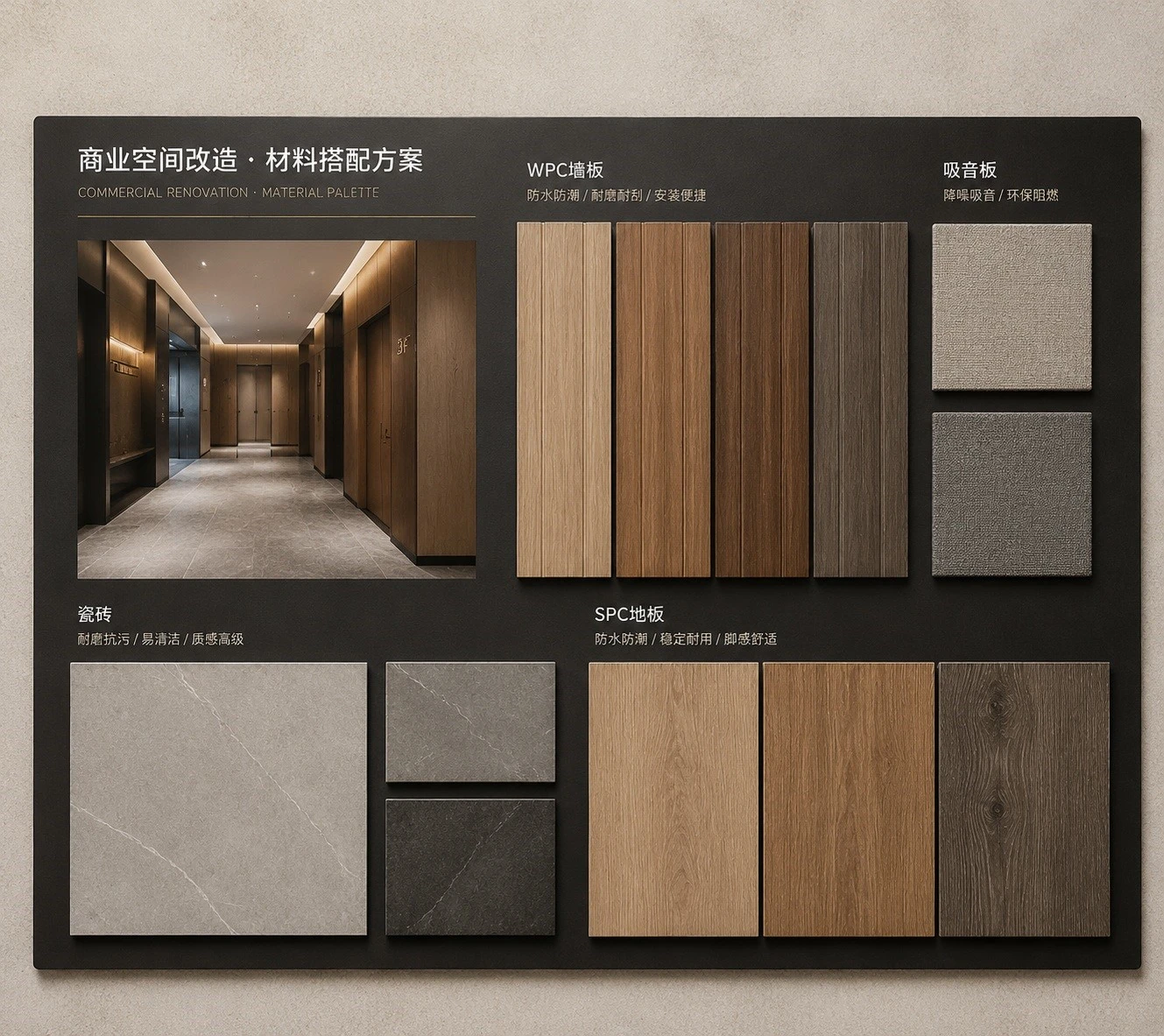 WPC wall panels combination WPC wall panels combination